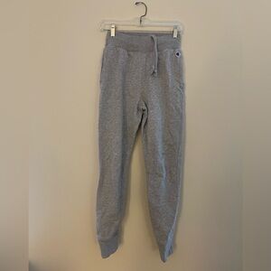 Champion Light Gray Men’s Sweatpants with Logo